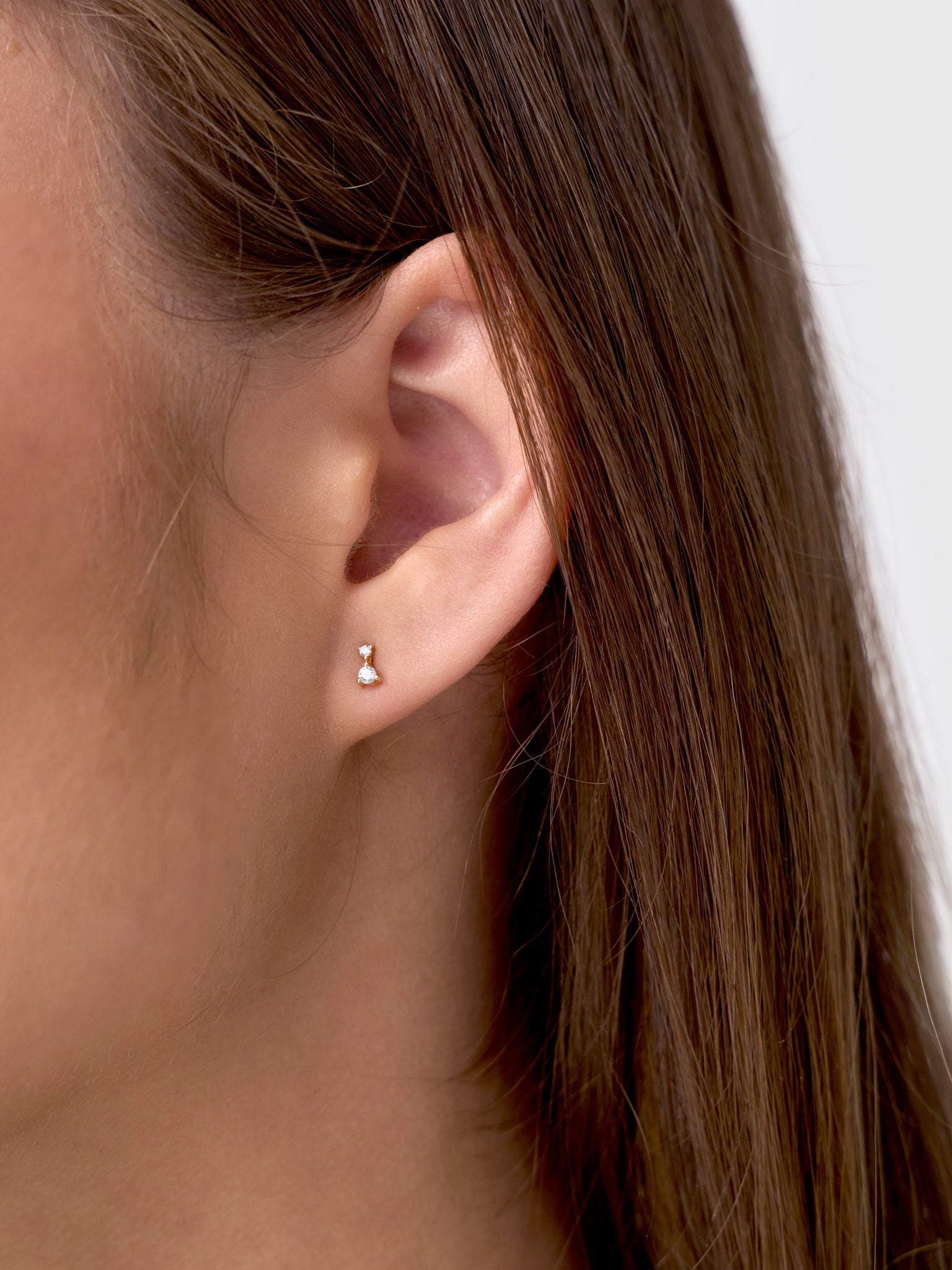 Mini Double Diamond Solitaire StudsxGOLD-alt1