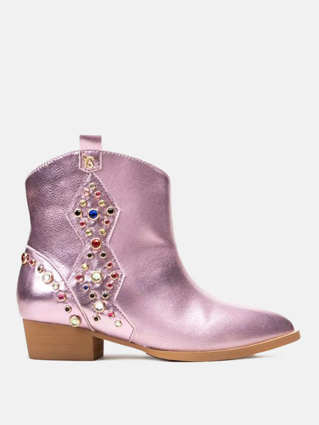 Yosi Samra Girls' Miss Dallas Gem Western Boot - Saint Bernard
