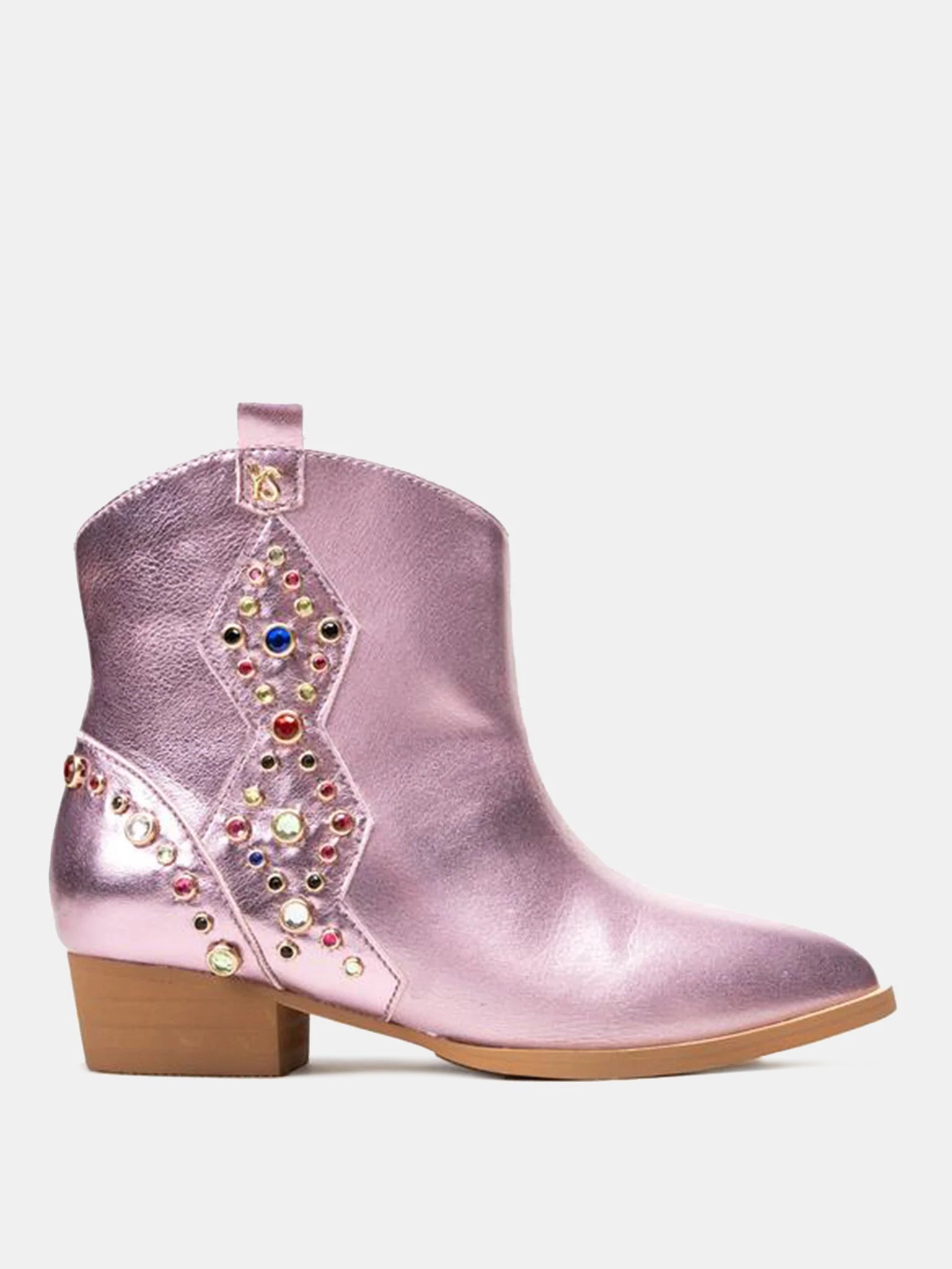 Yosi Samra Girls' Miss Dallas Gem Western Boot - Saint Bernard