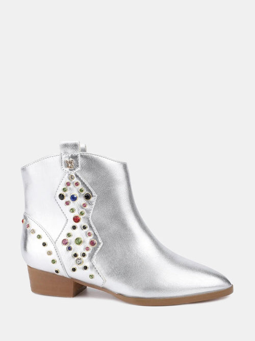 Yosi Samra Girls' Miss Dallas Gem Western Boot