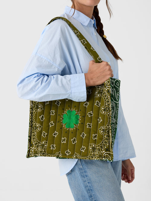 Call It By Your Name Medium Quilted Tote Bag - Saint Bernard