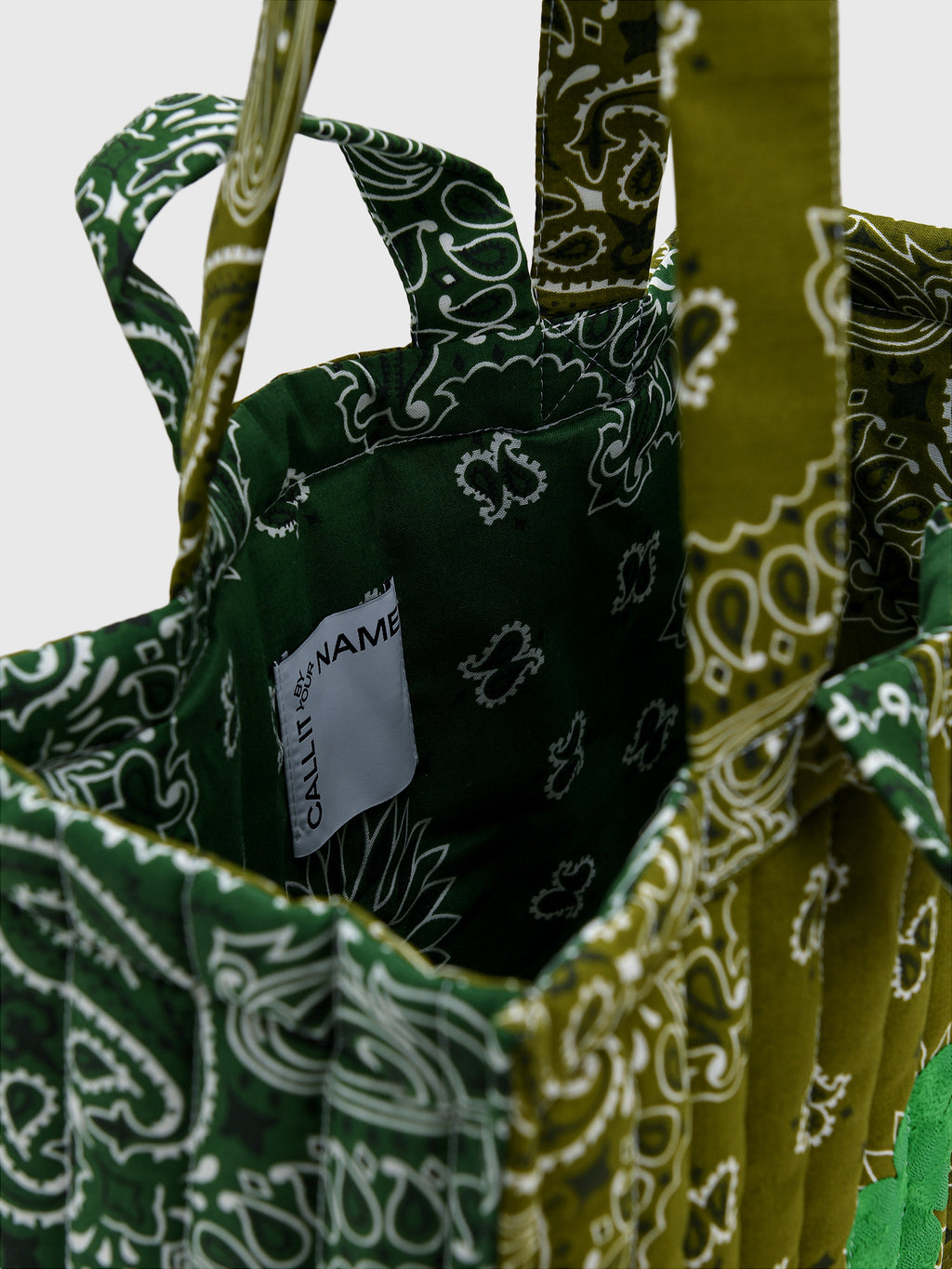 Call It By Your Name Medium Quilted Tote Bag - Saint Bernard