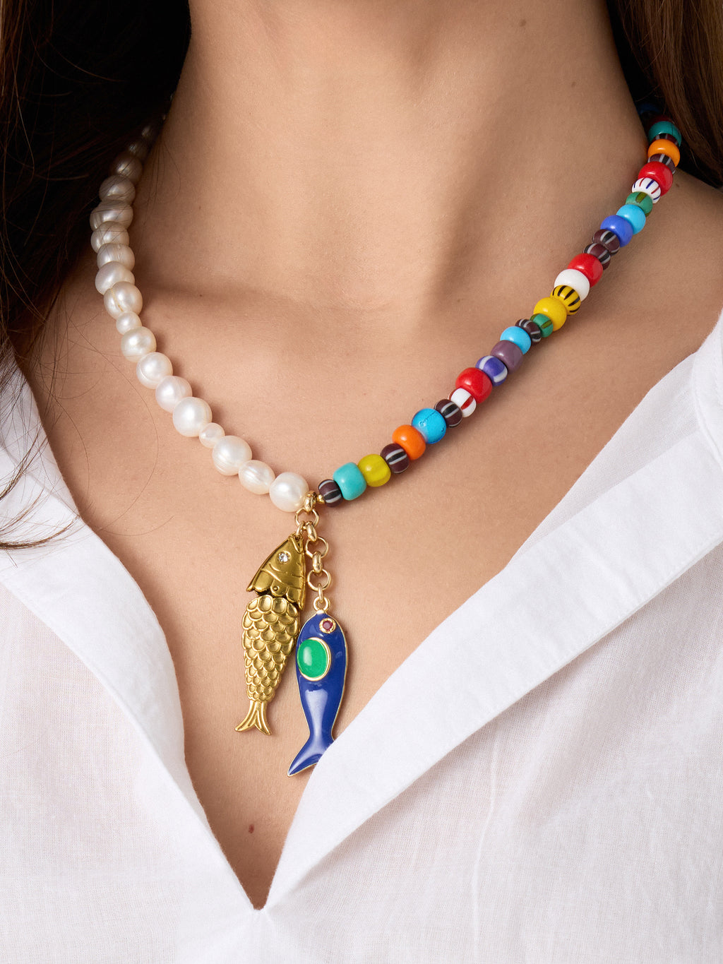 Knotty Bling Murano Necklace - Saint Bernard