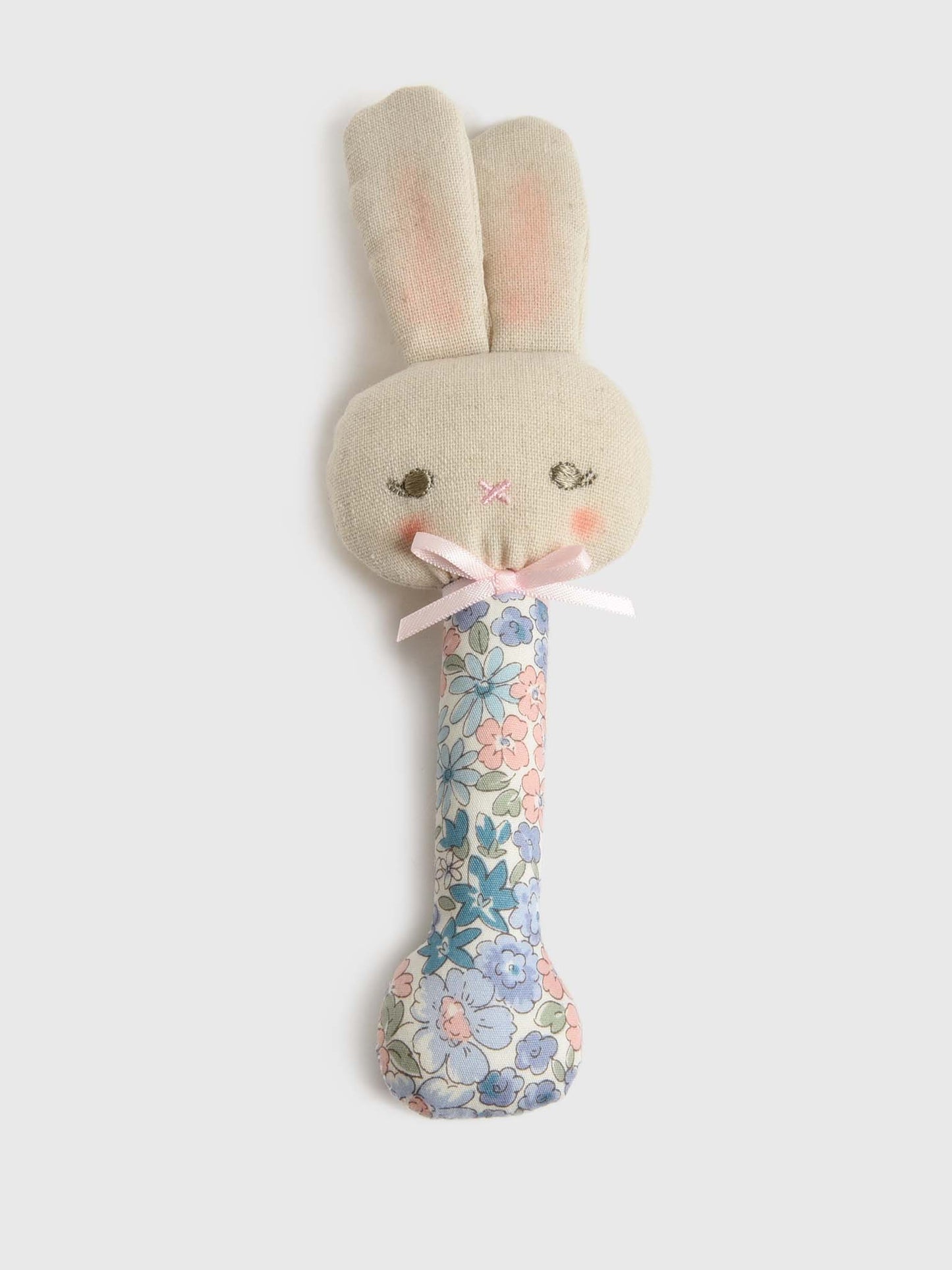 Alimrose Baby Bunny Stick Rattle - Saint Bernard