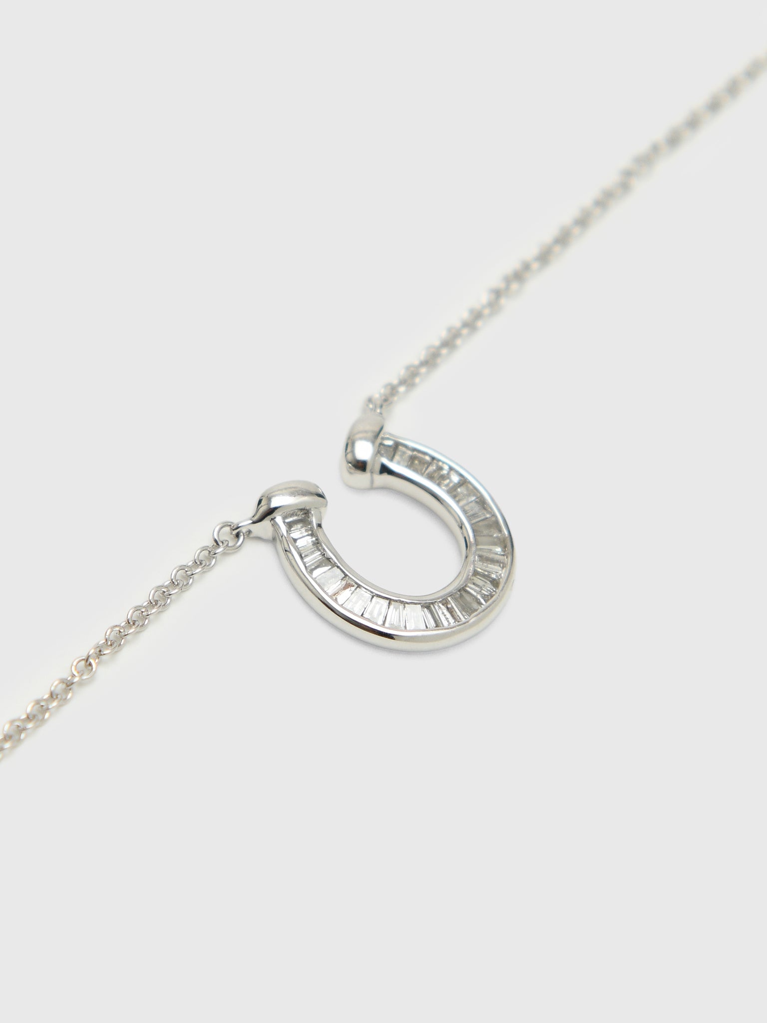 Adina Reyter Baguette Horseshoe Necklace - Saint Bernard