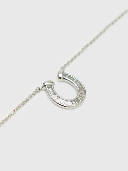 Adina Reyter Baguette Horseshoe Necklace