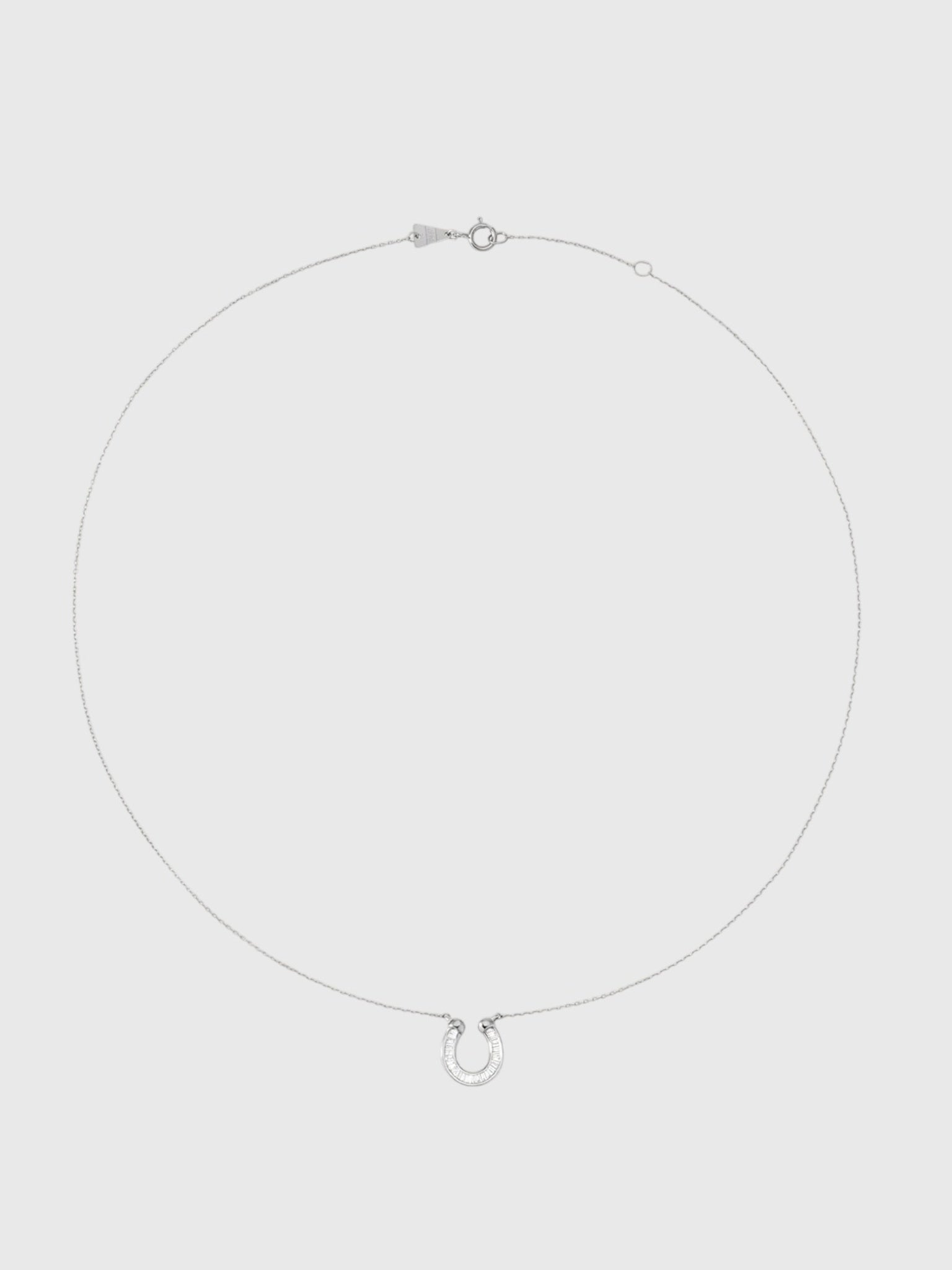 Adina Reyter Baguette Horseshoe Necklace - Saint Bernard