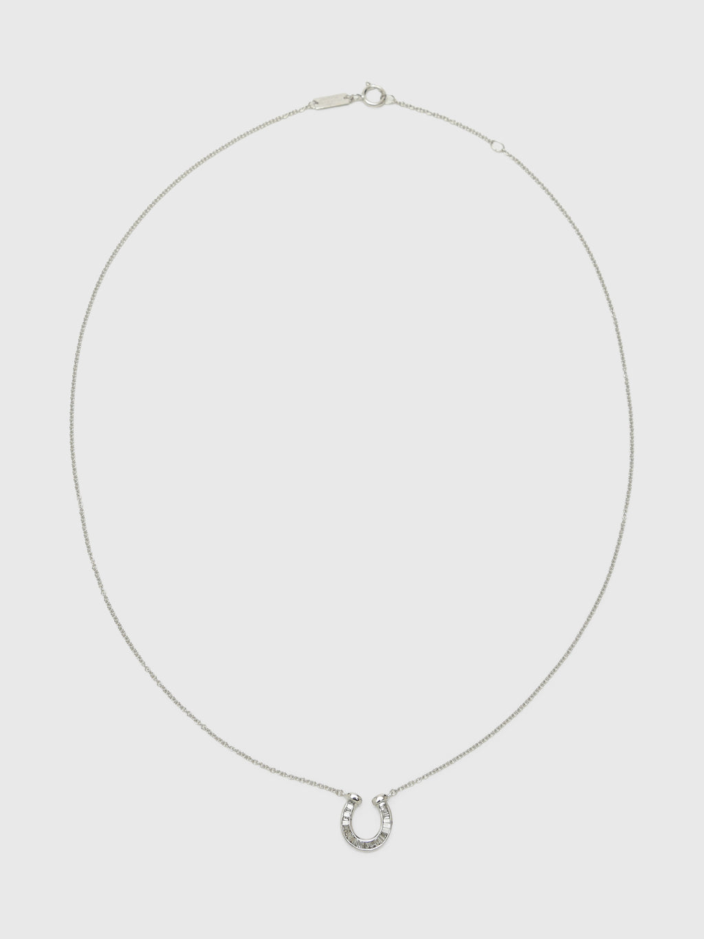 Adina Reyter Baguette Horseshoe Necklace - Saint Bernard