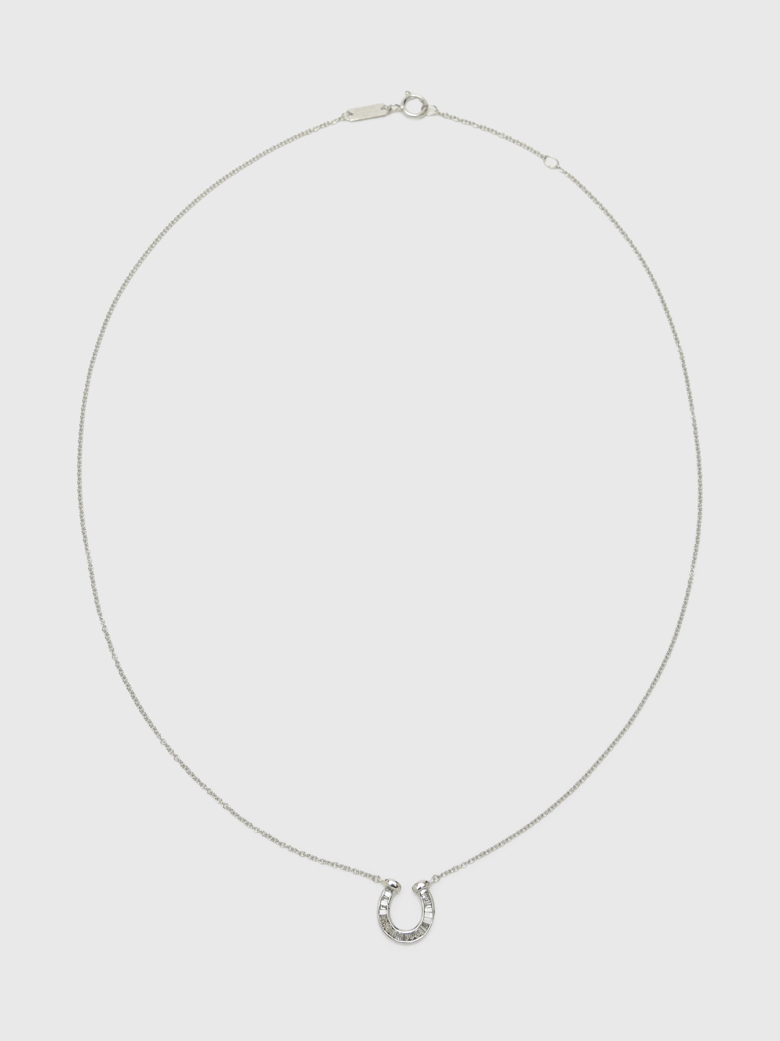 Adina Reyter Baguette Horseshoe Necklace - Saint Bernard