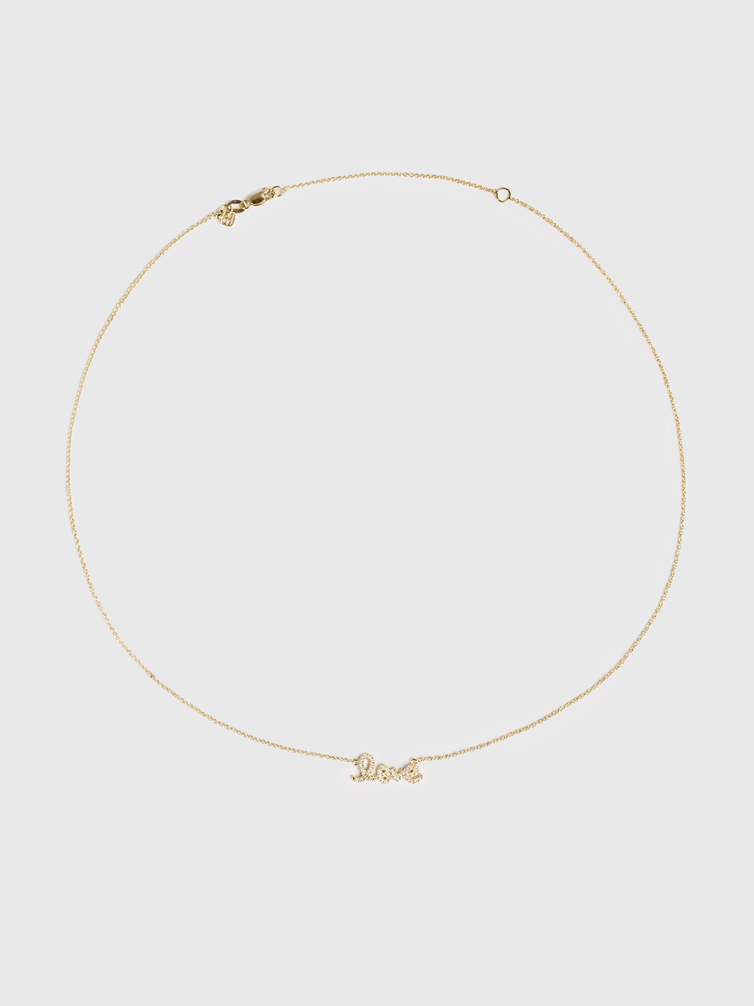 Sydney Evan Diamond Small Love Necklace - Saint Bernard