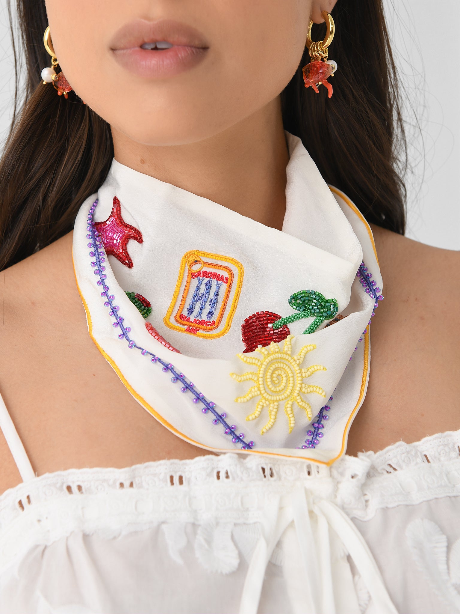 Mignonne Gavigan Mariela Scarf Necklace - Saint Bernard