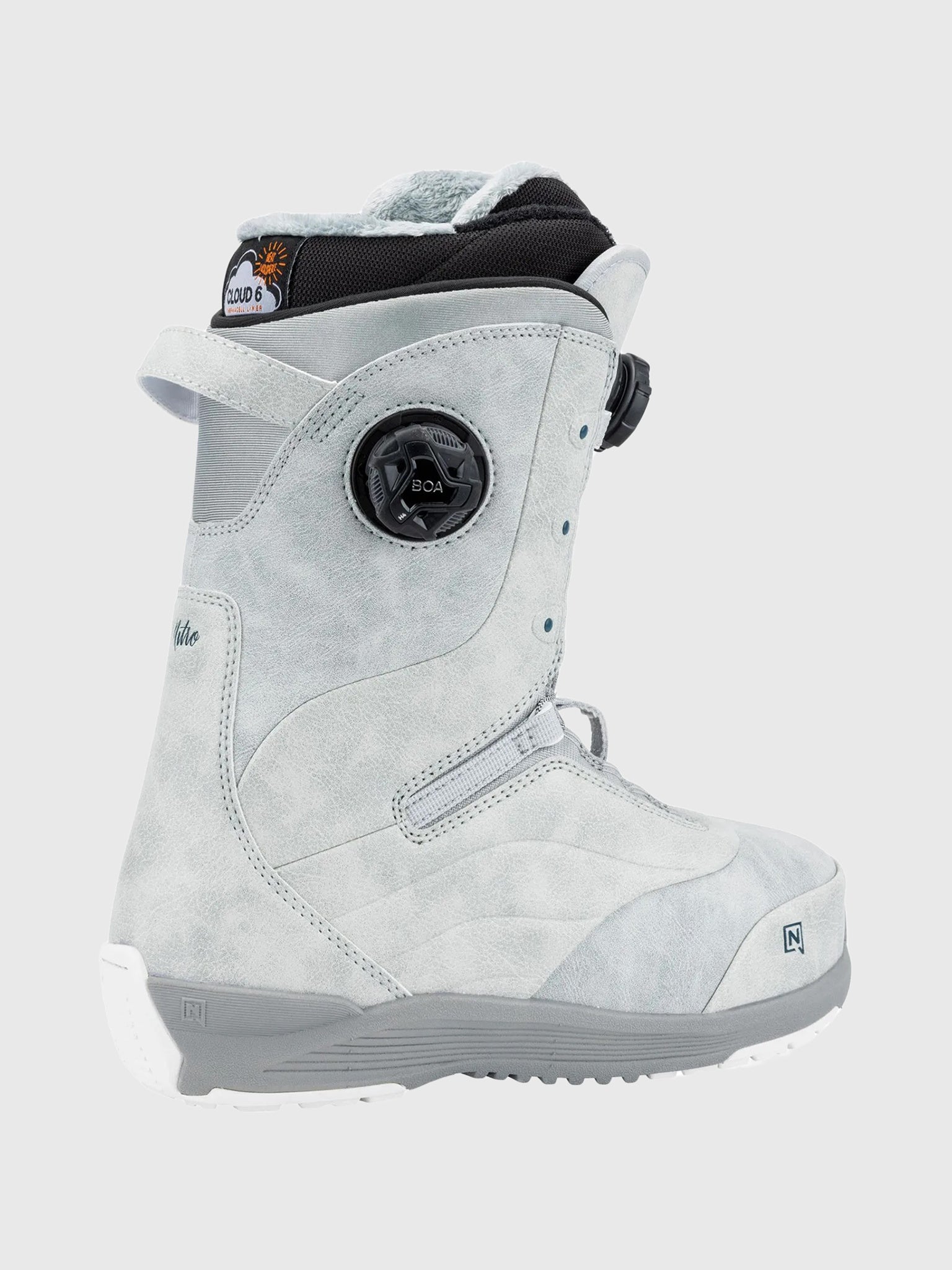 nitro crown womens snowboard boots TLS level fit and response you demand with the comfort you dream about Nitro Crown BOA Snowboard Boot