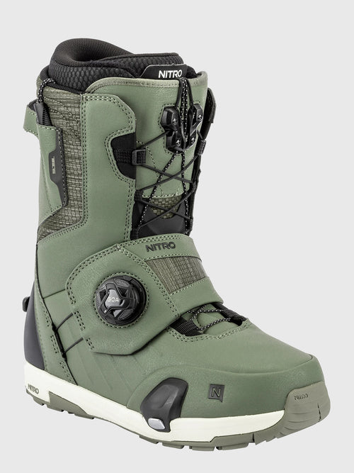 Nitro Men's Profile TLS Step On Snowboard Boots Green 9.5