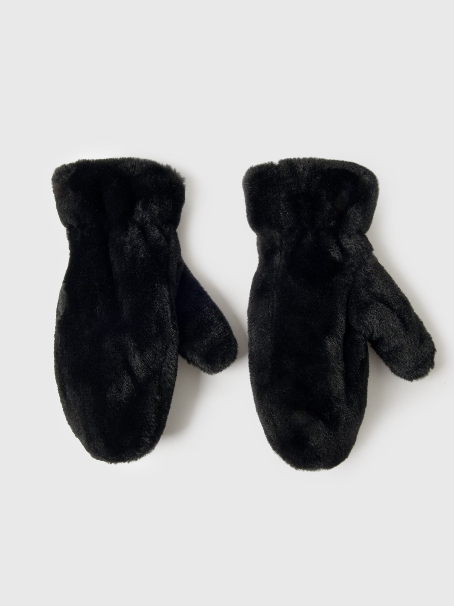 Hat Attack Women's Faux Fur Mittens - Saint Bernard