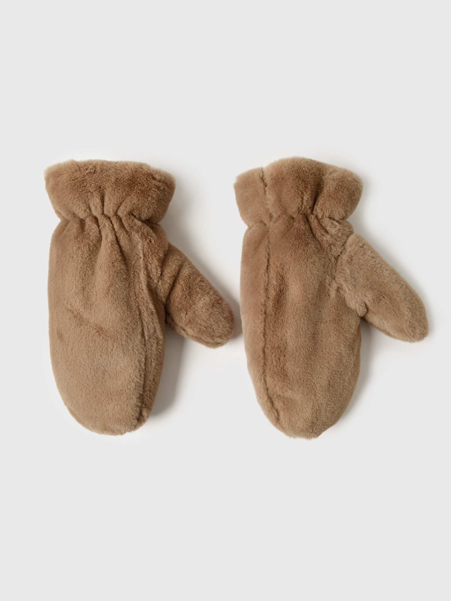 Hat Attack Women's Faux Fur Mittens - Saint Bernard