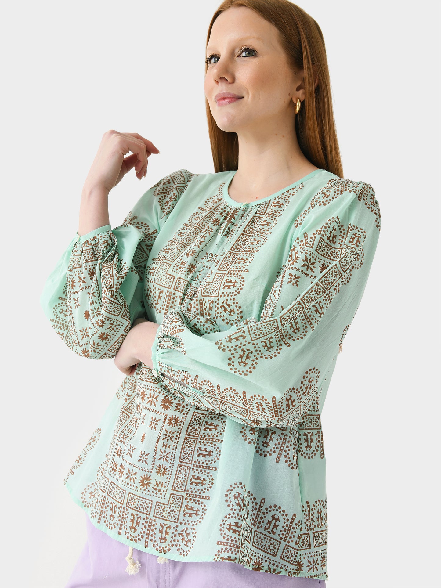 Antik Batik Women's Nalii Blouse - Saint Bernard