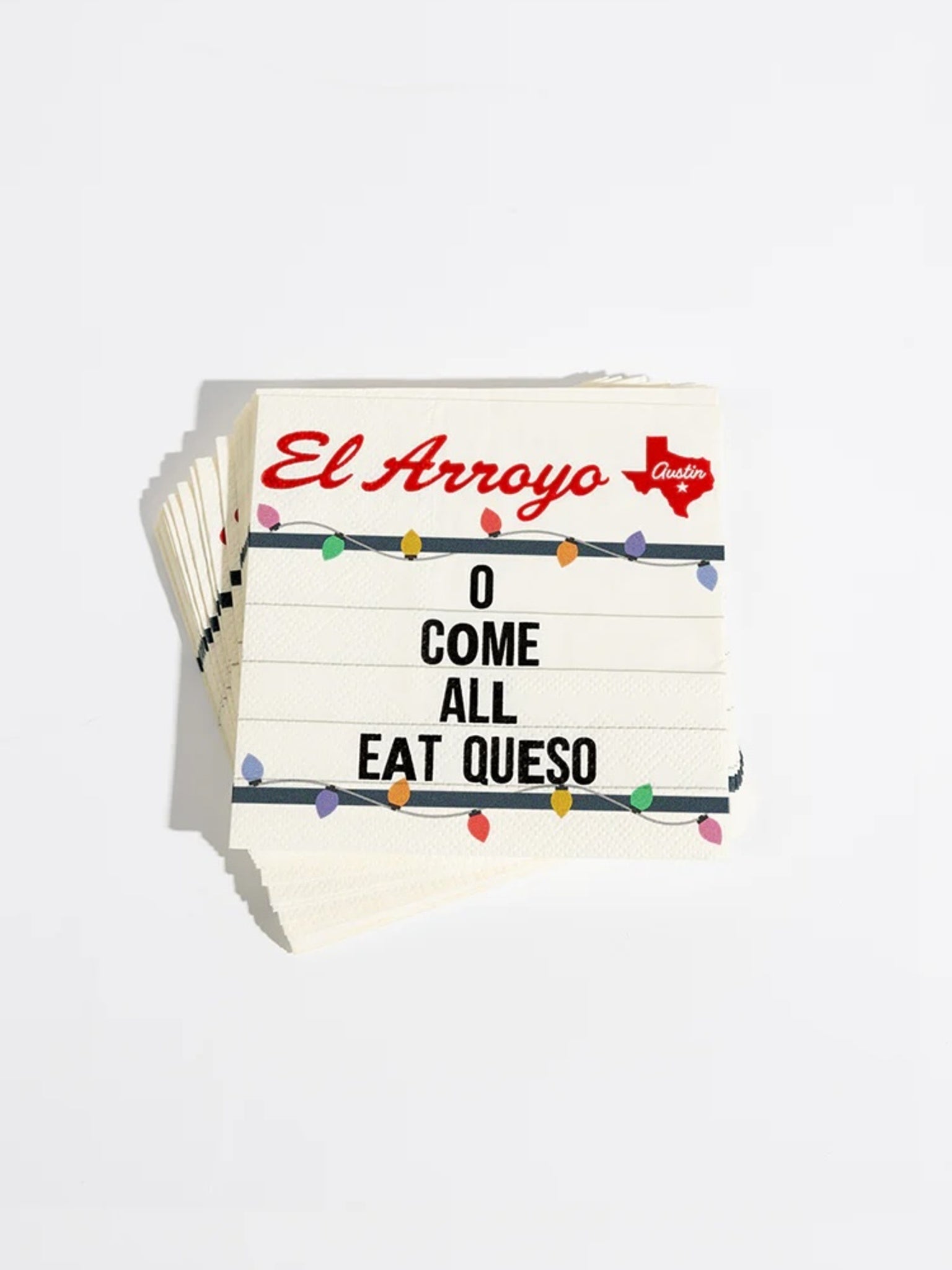 Cozumel Publishing Company Eat Queso Cocktail Napkins - Saint Bernard