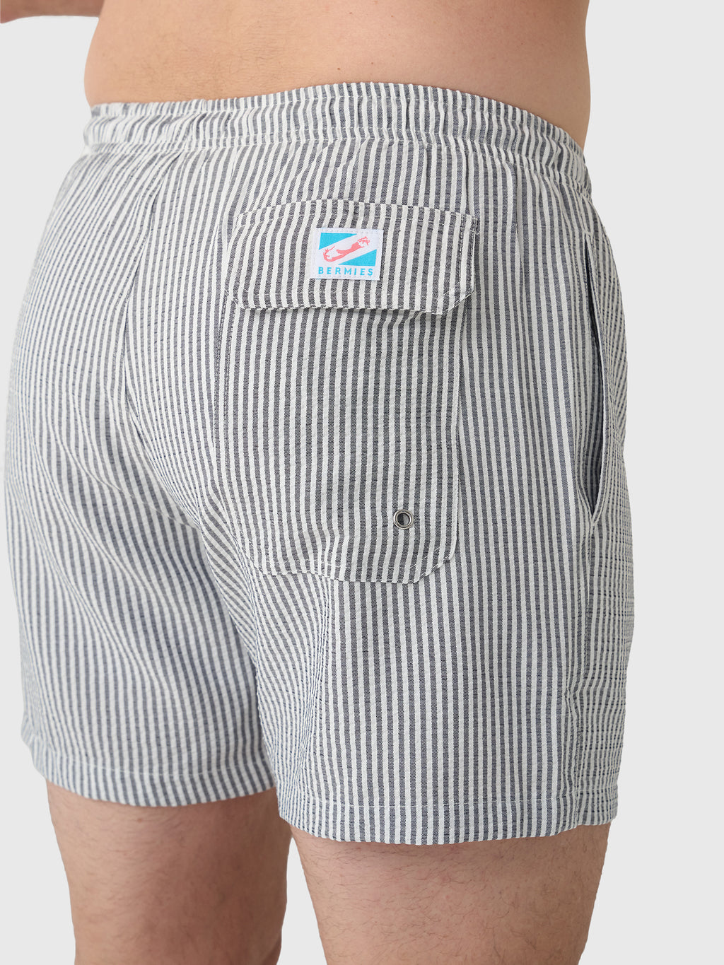 Bermies Men's Navy Swim Trunk - Saint Bernard