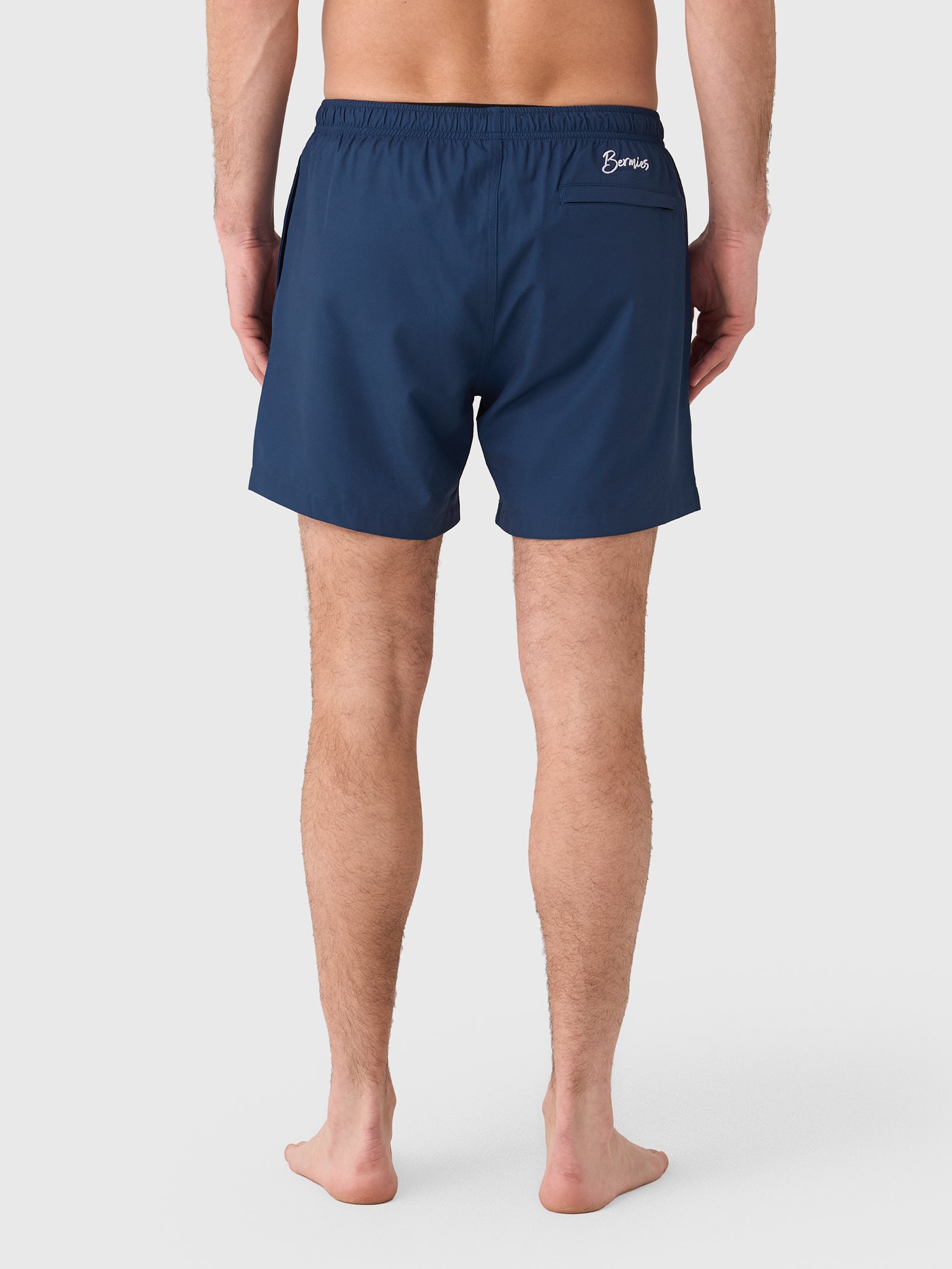 Bermies Men's Navy Calm Crest Swim Trunk - Saint Bernard
