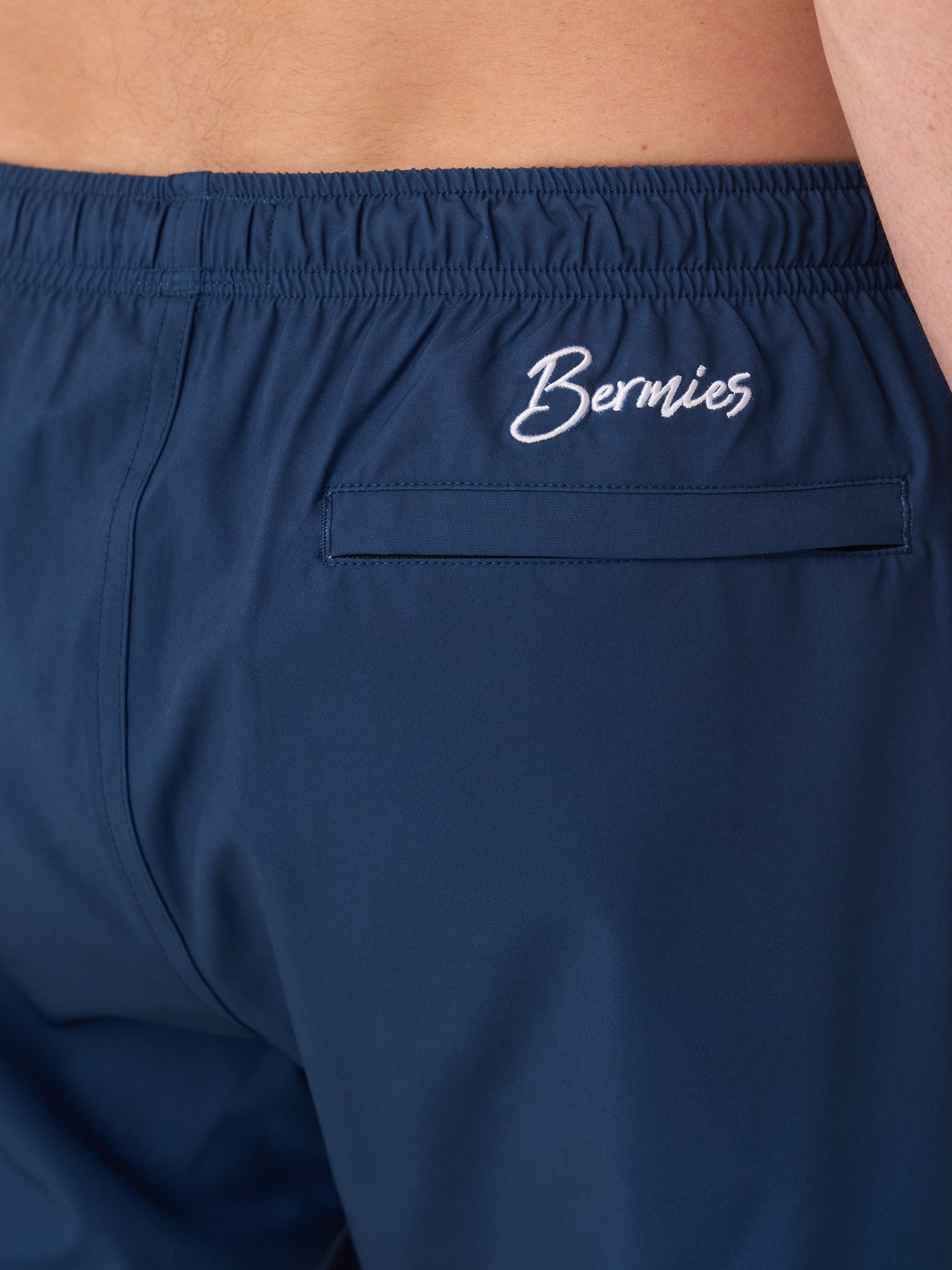 Bermies Men's Navy Calm Crest Swim Trunk - Saint Bernard