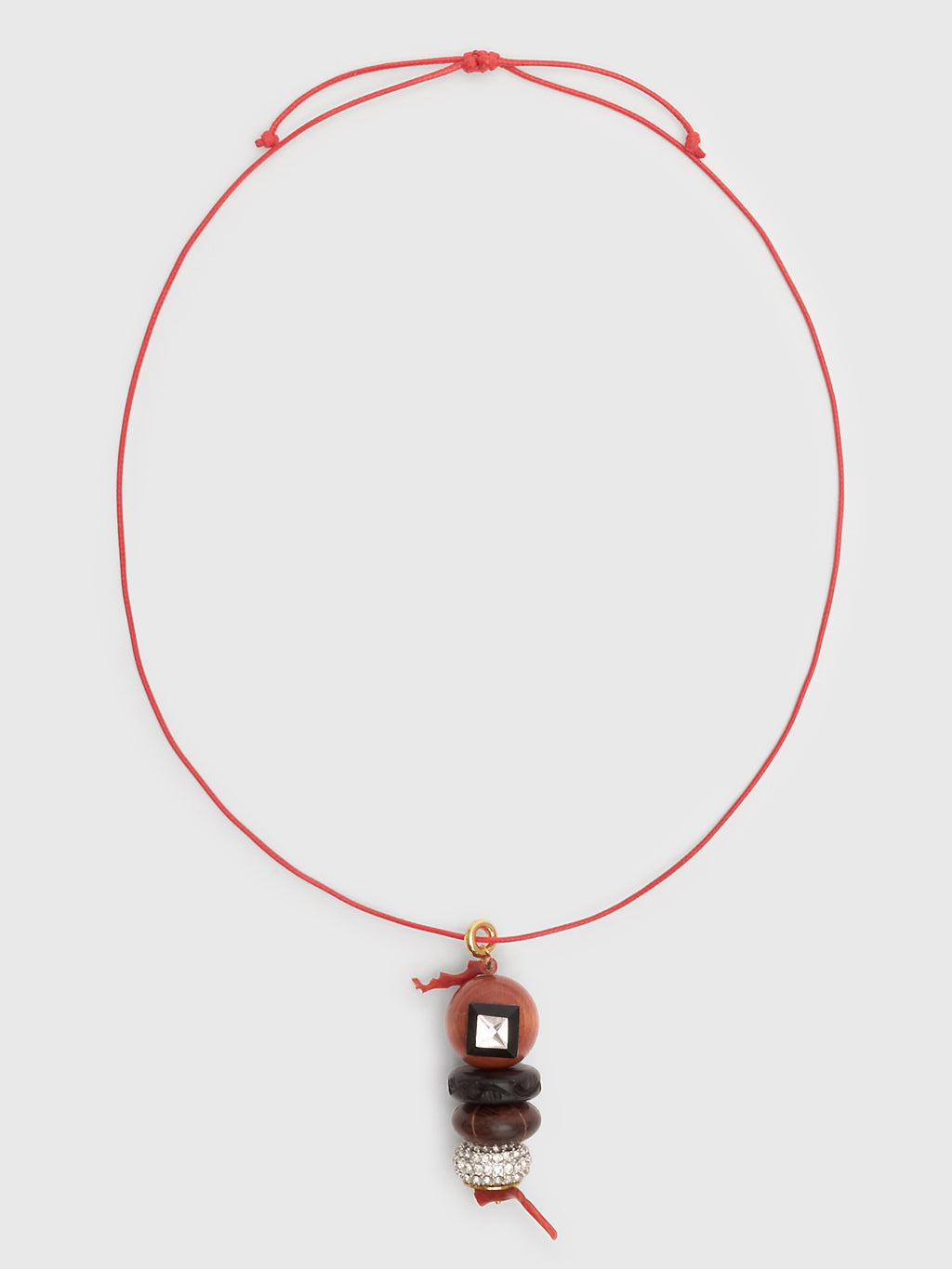 Timeless Pearly Wooden Bead Stack Necklace - Saint Bernard