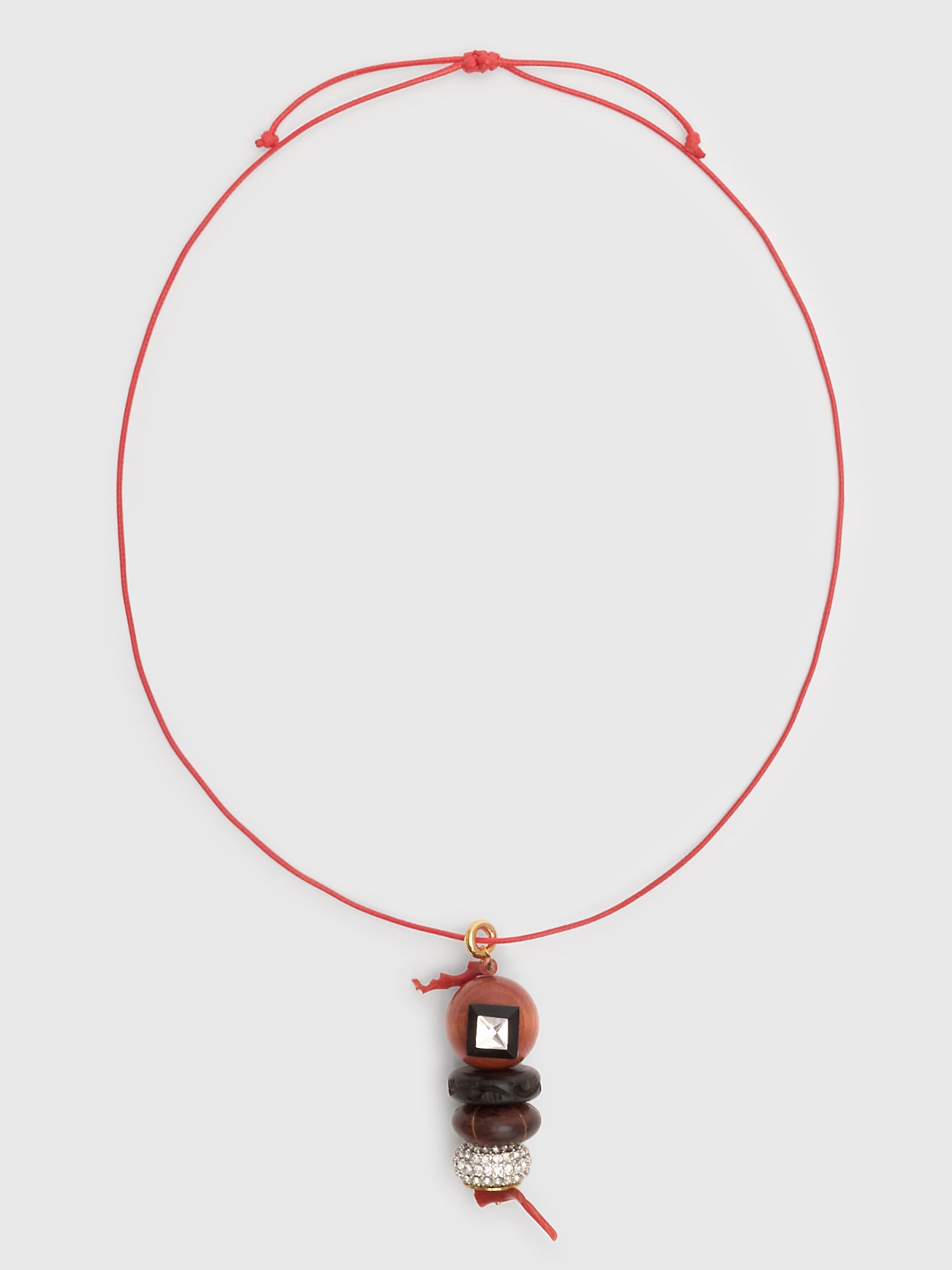 Timeless Pearly Wooden Bead Stack Necklace - Saint Bernard