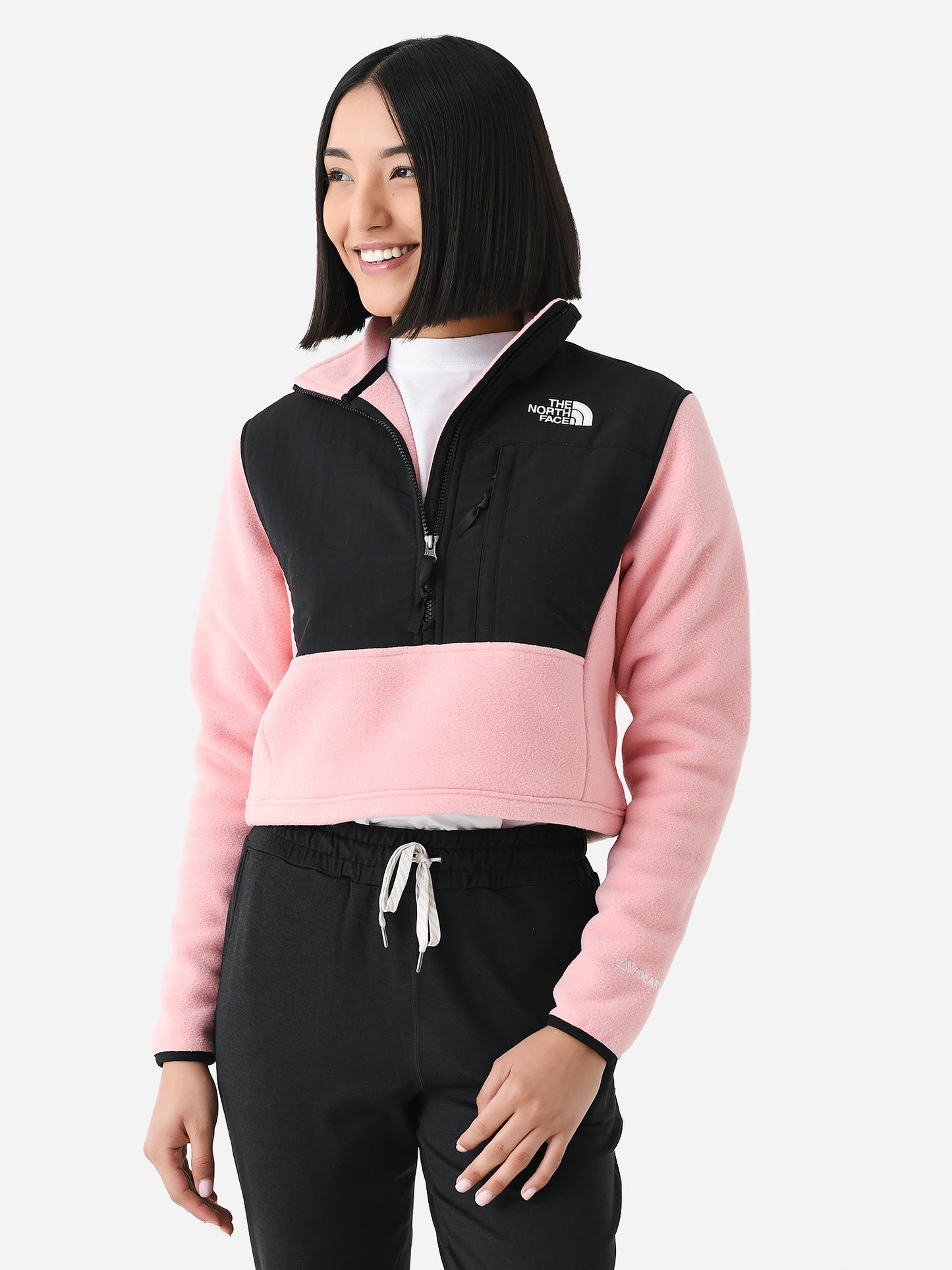 The North Face Women's Denali Crop Pullover Saint Bernard