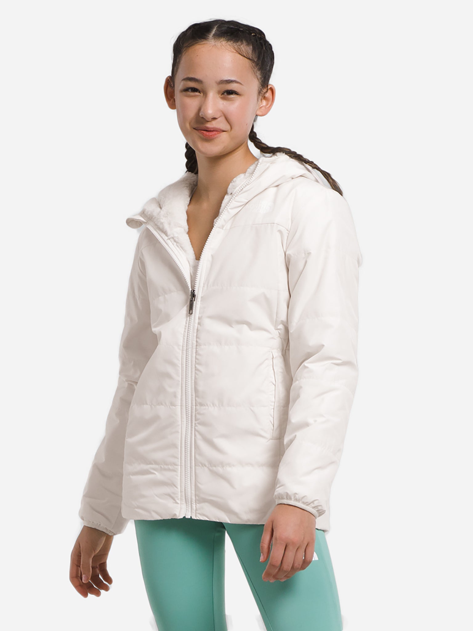 The North Face Girls' Reversible Mossbud Parka Saint
