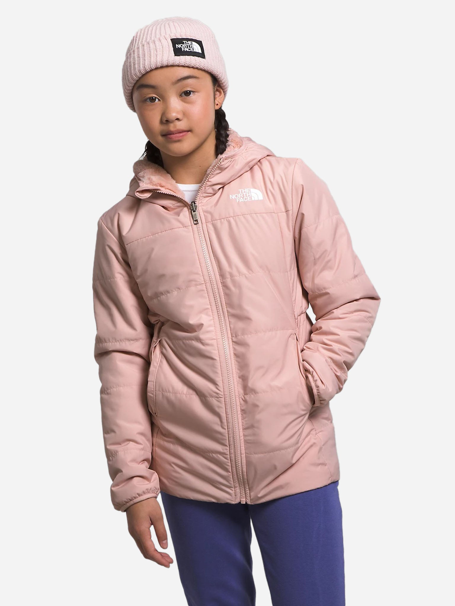The North Face Girls' Reversible Mossbud Parka - Saint Bernard