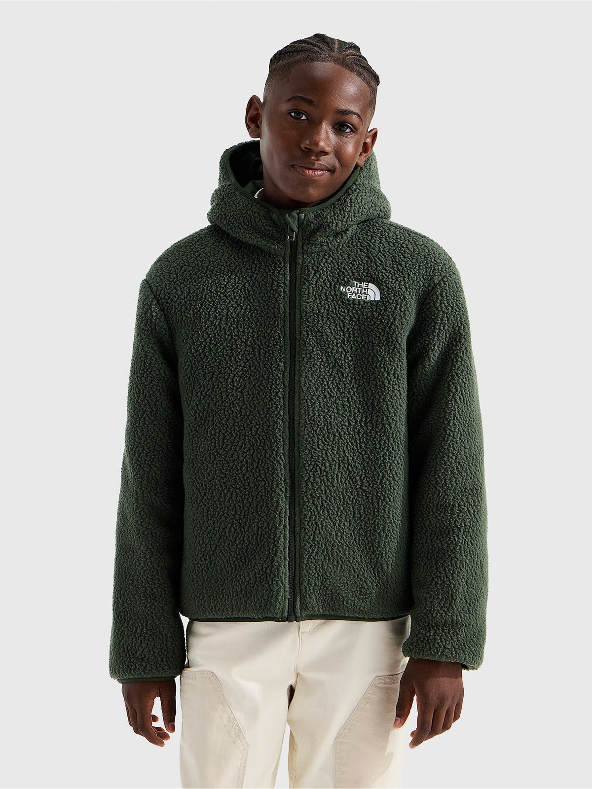 The North Face Boys’ Reversible Shasta Full-Zip Hooded Jacket - Saint Bernard