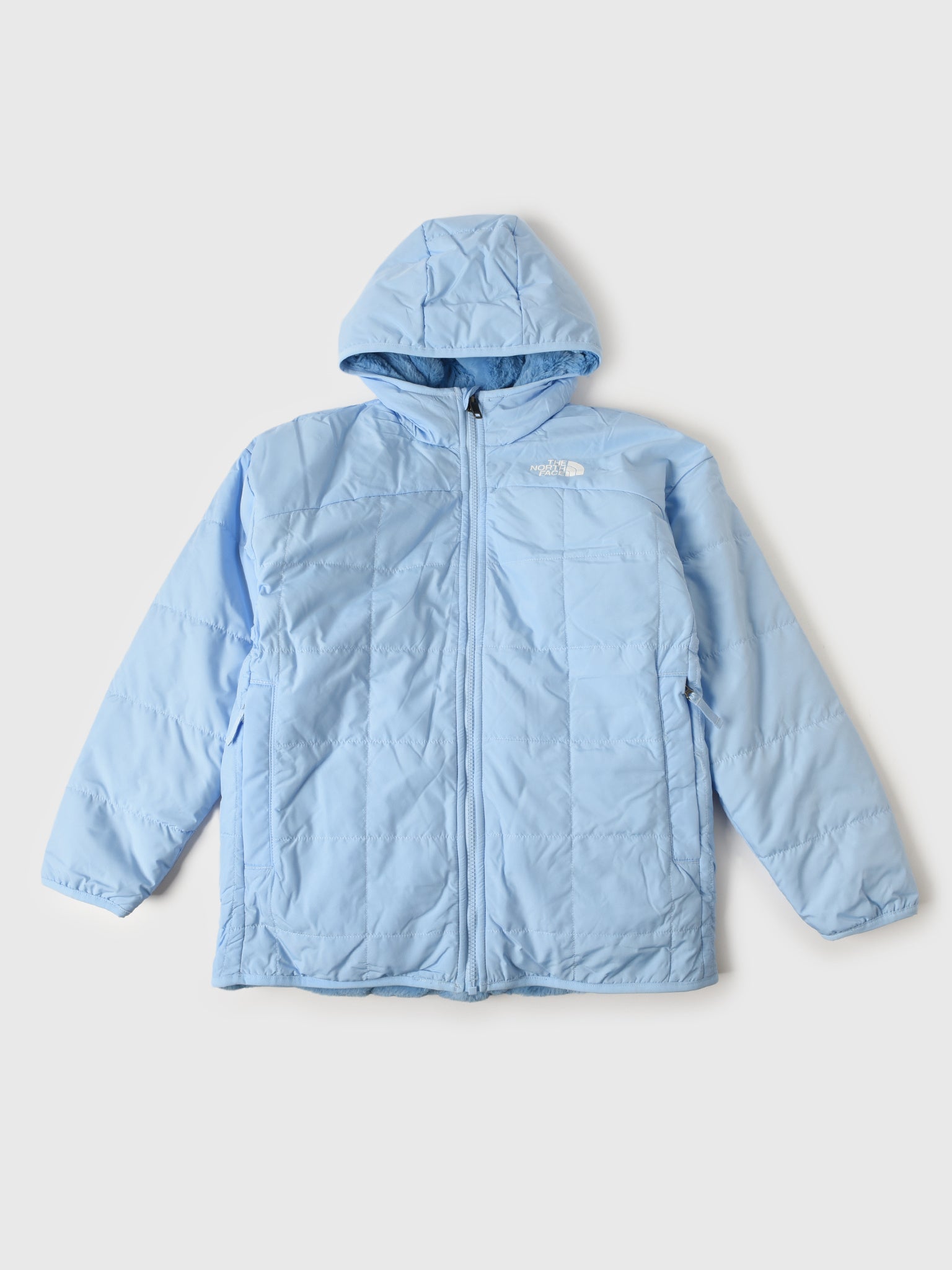 The North Face Girls’ Reversible Shasta Short Parka - Saint Bernard