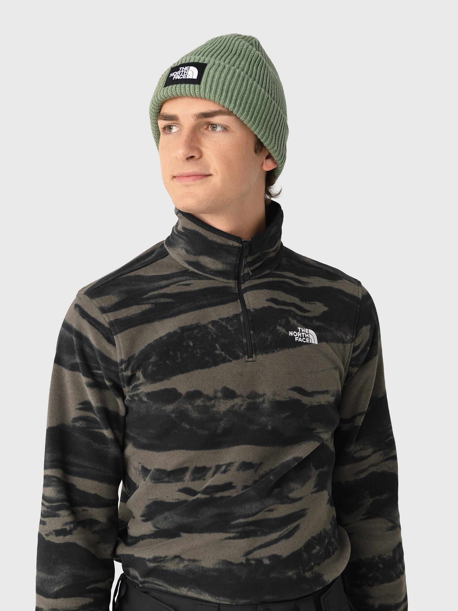 The North Face Men's Glacier Quarter-Zip Pullover - Saint Bernard