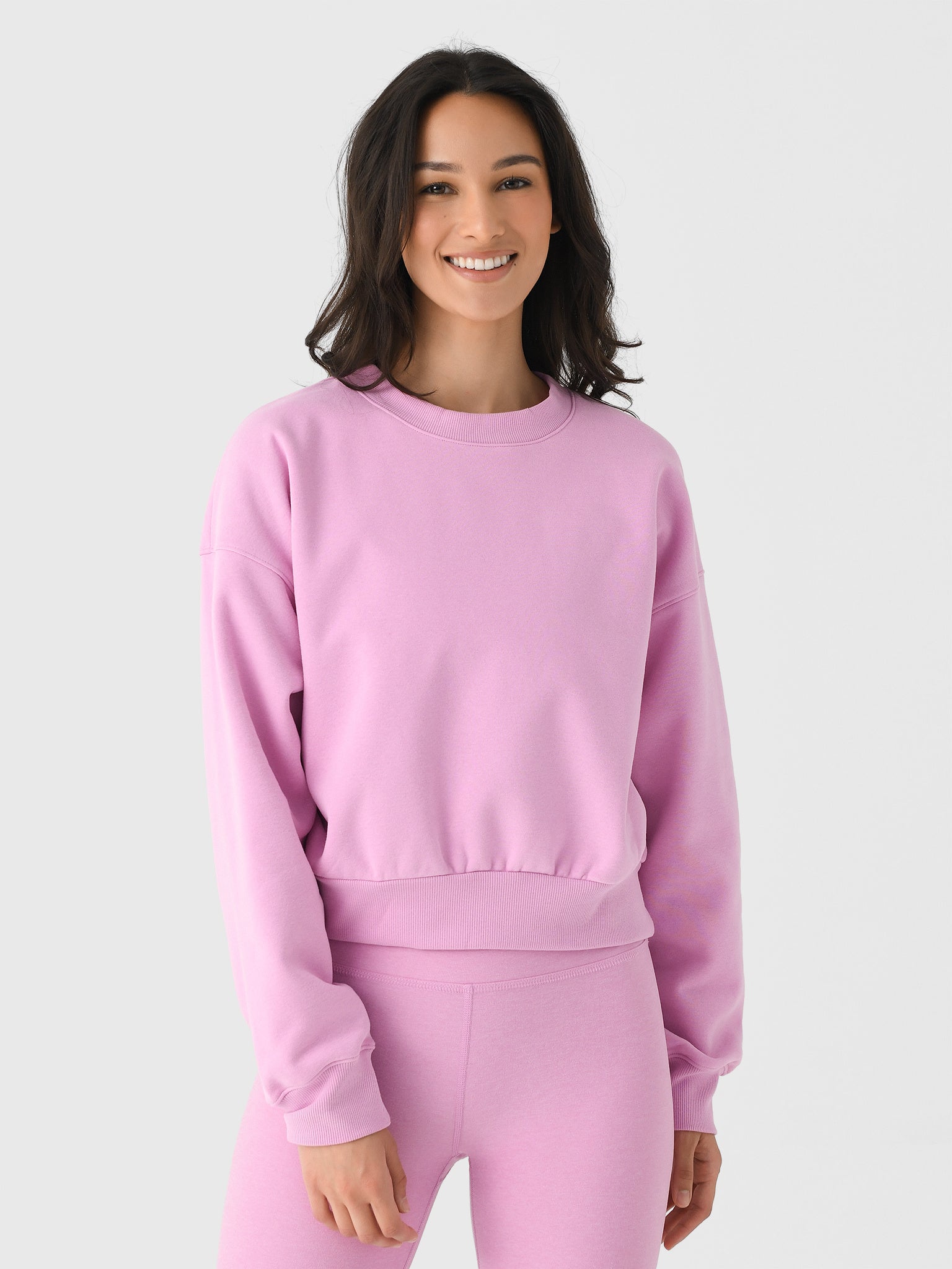 Beyond Yoga Women's LuxeFleece Crewneck Sweatshirt - Saint Bernard