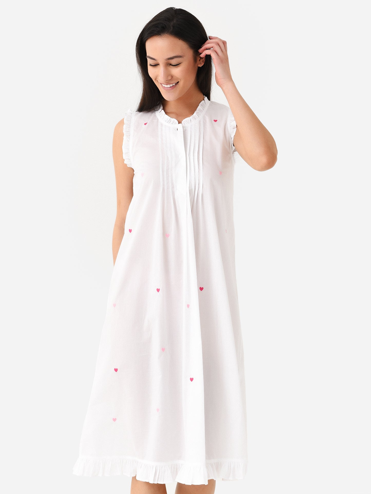 Lenora Women's Josie Ruffle Nightgown - Saint Bernard