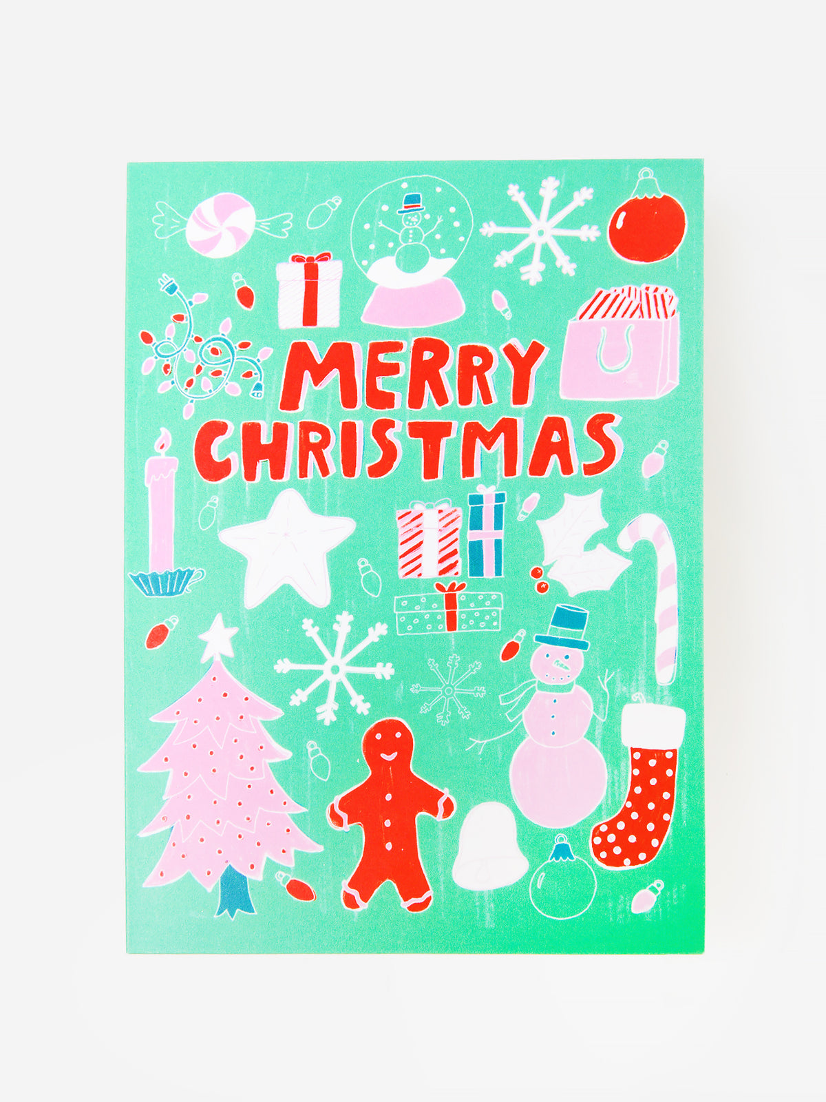 Normandie Illustration Merry Christmas Card - Saint Bernard