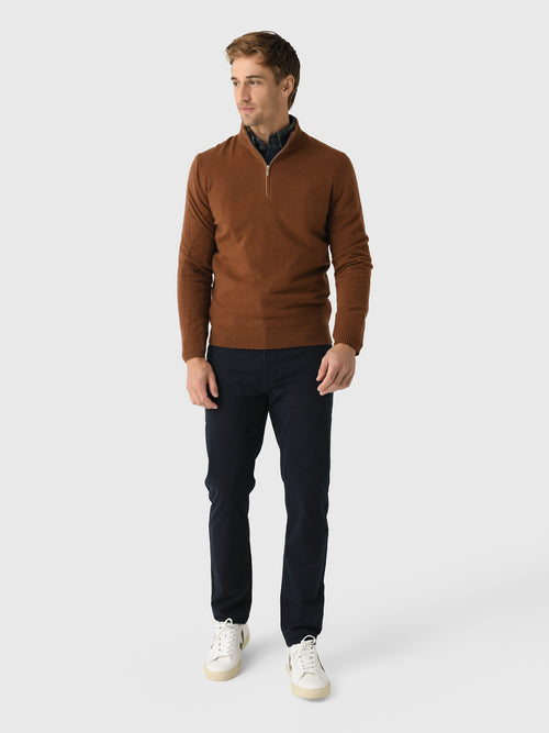 Nicoló Men's Cashmere Quarter-Zip Pullover