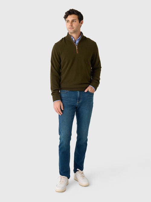 Nicoló Men's Cashmere Quarter-Zip Pullover