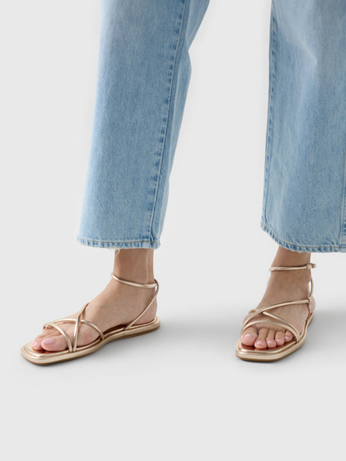 Loeffler Randall Women's Noor Leather Flat Sandal