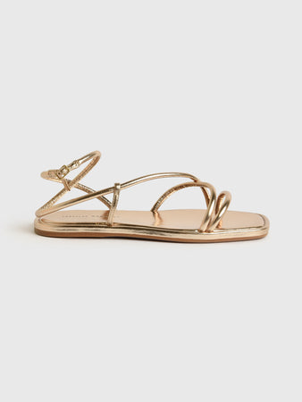 Loeffler Randall Women's Noor Strappy Sandals - Tan/Beige - Size 11