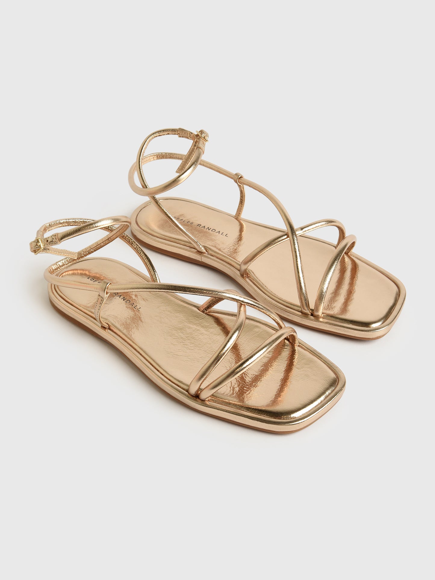 Loeffler Randall Women's Noor Leather Flat Sandal - Saint Bernard