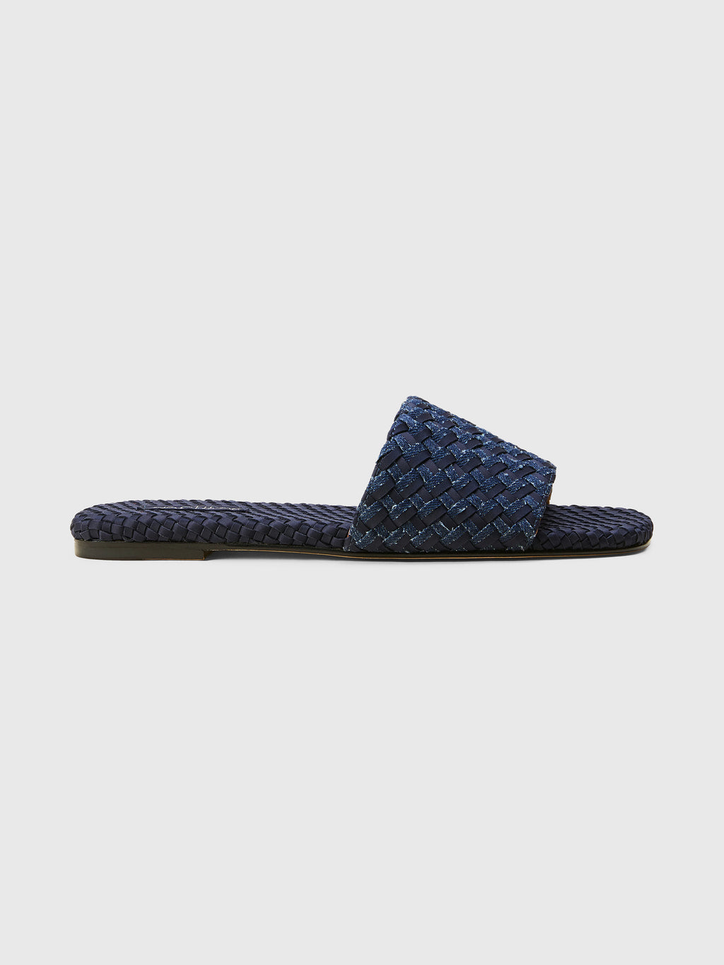 Naghedi Women's St. Barths Double Weave Slide Sandal - Saint Bernard