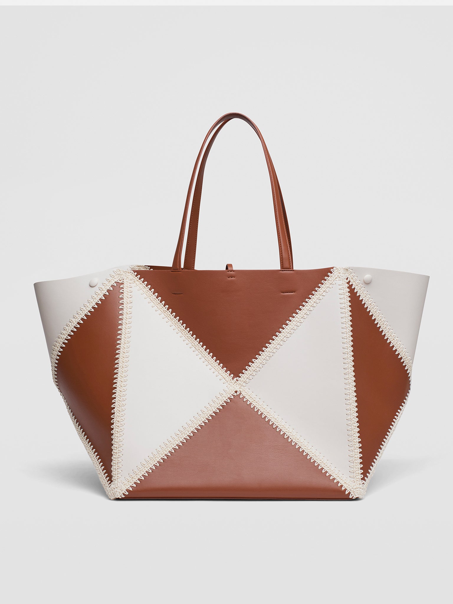 Nanushka Origami Alt-Leather Large Tote - Saint Bernard