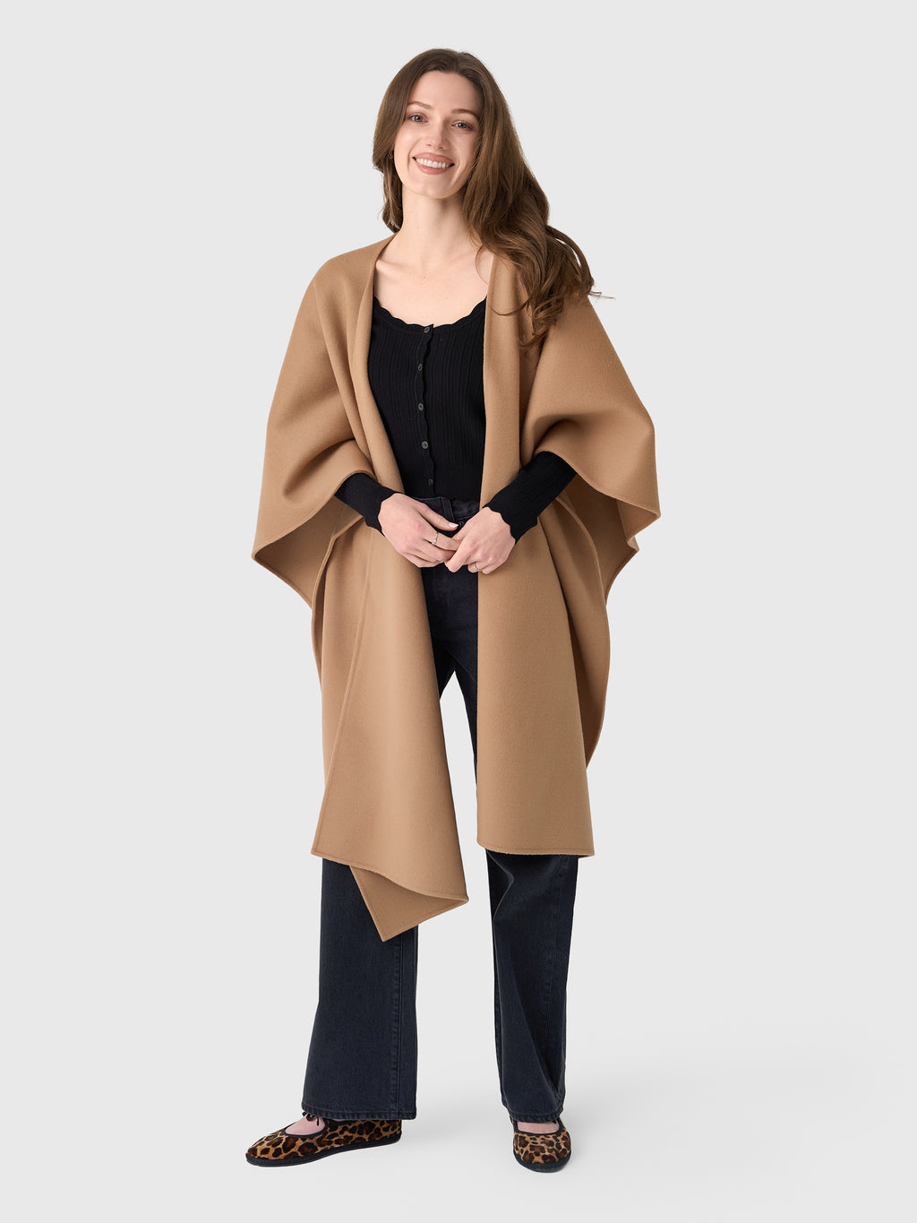 Nanushka Women's Kamin Wool Silk Shawl - Saint Bernard