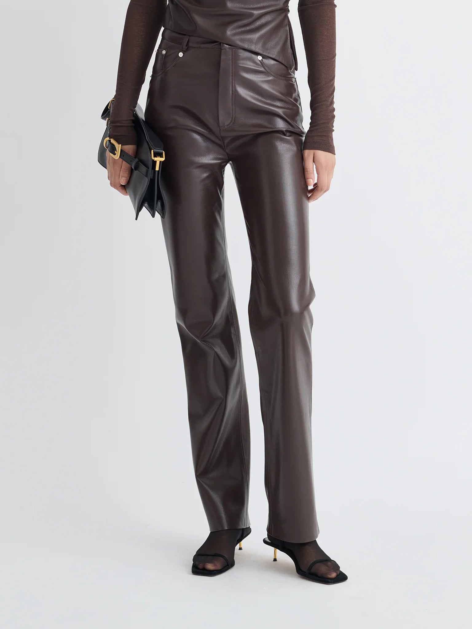 Nanushka Women's Jacoba Alt-Leather Pant - Saint Bernard