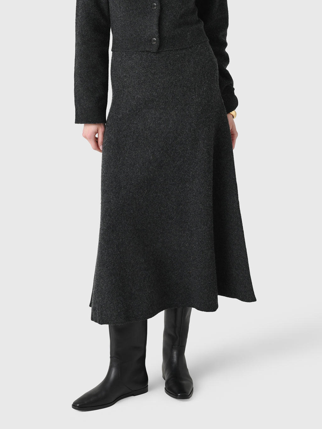 Nanushka Women's Priel Merino Midi Skirt - Saint Bernard