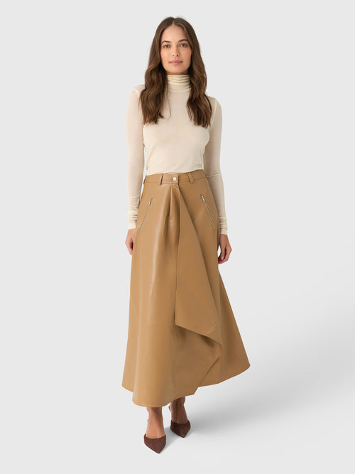 Nanushka Women's Neith Alt-Leather Skirt