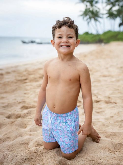 Bermies Boys' Ocean Crabs Swim Trunk