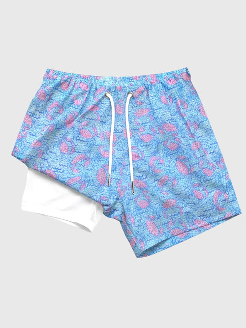Bermies Boys' Ocean Crabs Swim Trunk