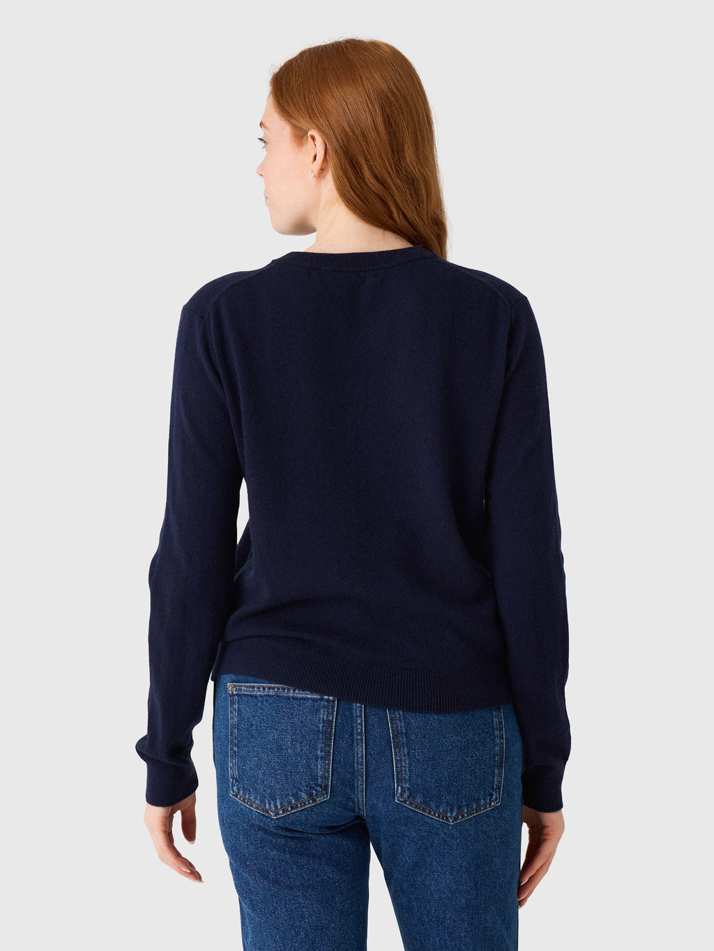 One Grey Day Women's Kadri Cashmere V-Neck Sweater - Saint Bernard