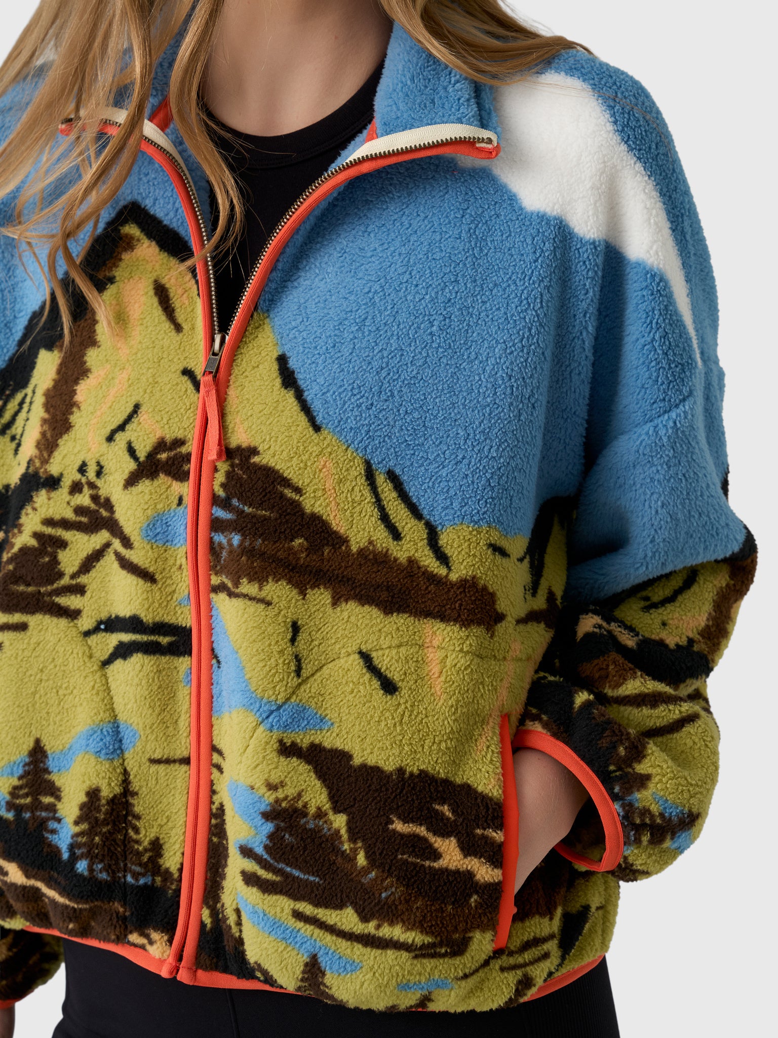 The Great Women's The Plush Terrain Full-Zip Jacket - Saint Bernard